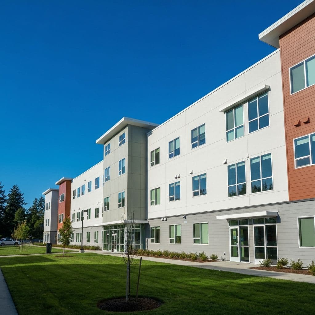 UVic Resident Student Building — completed painting project in Victoria, BC